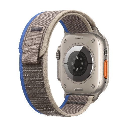 Apple Watch Ultra GPS + Cellular, 49 мм, корпус из титана, ремешок Trail синего/серого цвета, размер M/L